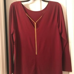 Lane Bryant Maroon Top